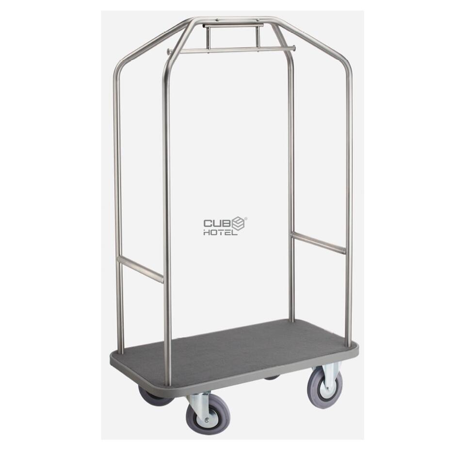 Carro Porta Malas / Bengaleiro Luxo Inox New